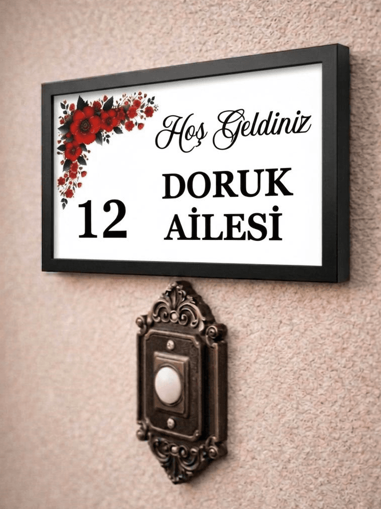 Renkli Çiçekli İsimlik - Bahar