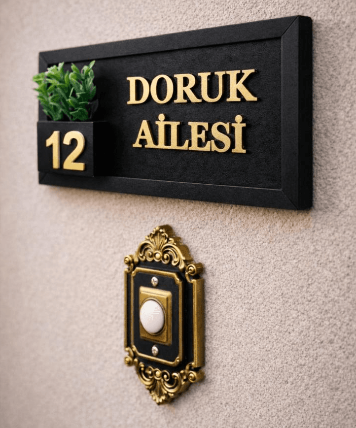 Lüks Gold İsimlik - Altın Yaldız